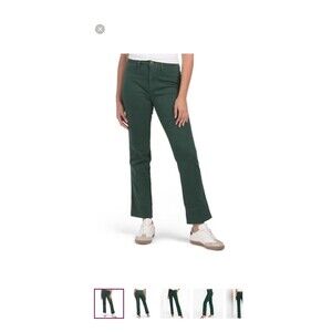 New With Tag Johnny Was Sancere Straight Leg Jeans Size 26 Green Denim